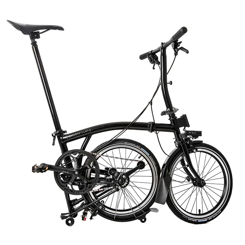 Brompton C-Line Explore Low Bar Black Edition Folding Bike 2022 Black-1